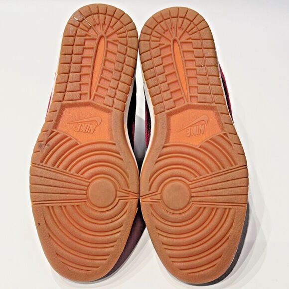 Nike Dunk Sky High Women’s 3” Wedge Heel Sneaker Red Suede Camo Size 8 Worn Once - Picture 13 of 13